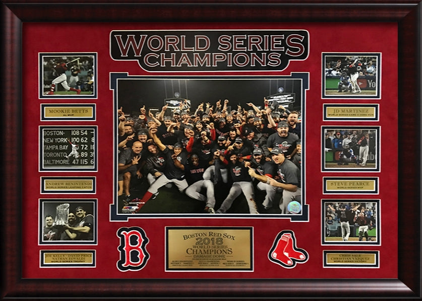 Boston Red Sox Photo World Series 2018 Champs Collage Framed 20x28