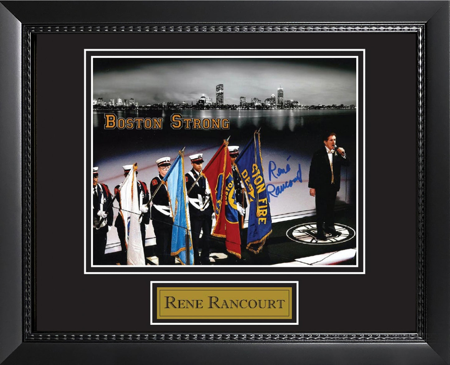 Rene Rancourt Autograph Photo Boston Strong 11x14