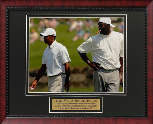 Tiger Woods, Michael Jordan Photo 11x14
