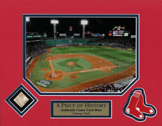 Boston Red Sox Photo Fenway Park Game Used Base 11 x 14