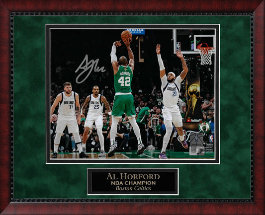 Al Horford Autograph Photo Jump Shot Over Dallas 11x14