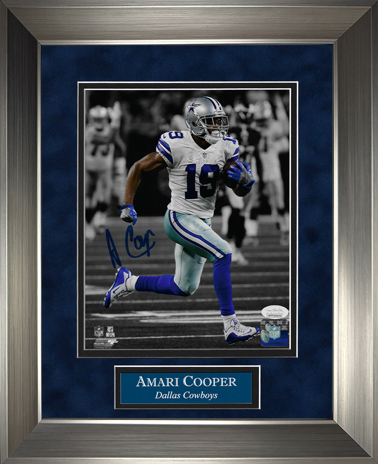 Amari Cooper Autograph Photo Run Spotlight 11x14