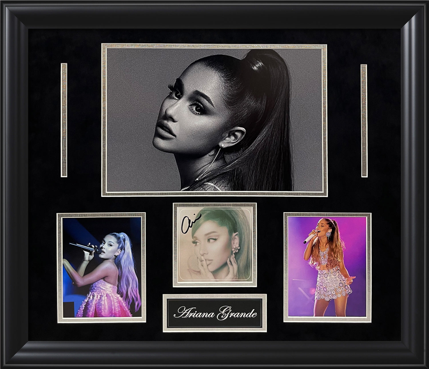 Ariana Grande Autograph Collage 23x27 JSA Authentication