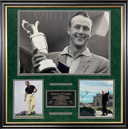 Arnold Palmer Autograph Photo 3 Way Collage 25x25
