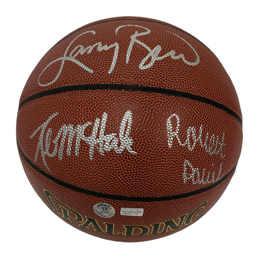 Larry Bird Kevin McHale Robert Parish Big Three Triple Autograph Basketball
