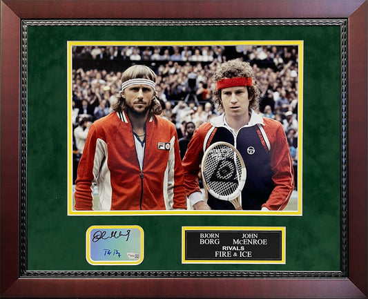 Bjorn Borg John McEnroe Double Autograph Collage 16x20