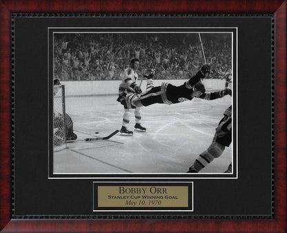 Bobby Orr Photo Flying Goal 11x14