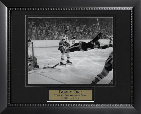 Bobby Orr Photo Flying Goal 11x14