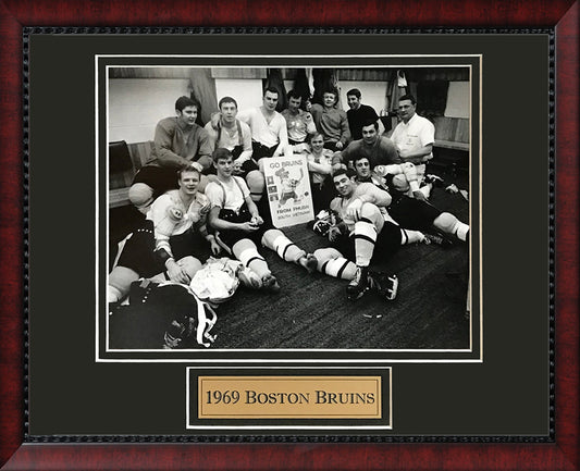 1969 Boston Bruins Photo Locker Room 11x14
