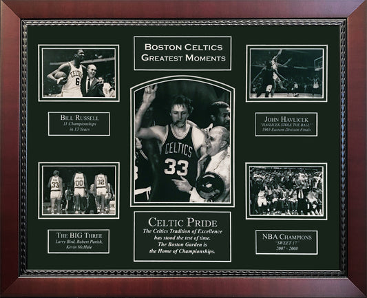 Boston Celtics Greatest Moments Photo Collage 16x20