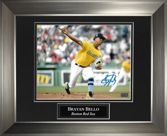 Brayan Bello Autograph Photo City Connect Pitch 11x14