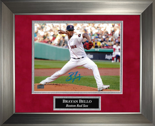 Brayan Bello Autograph Photo Pitch 11x14