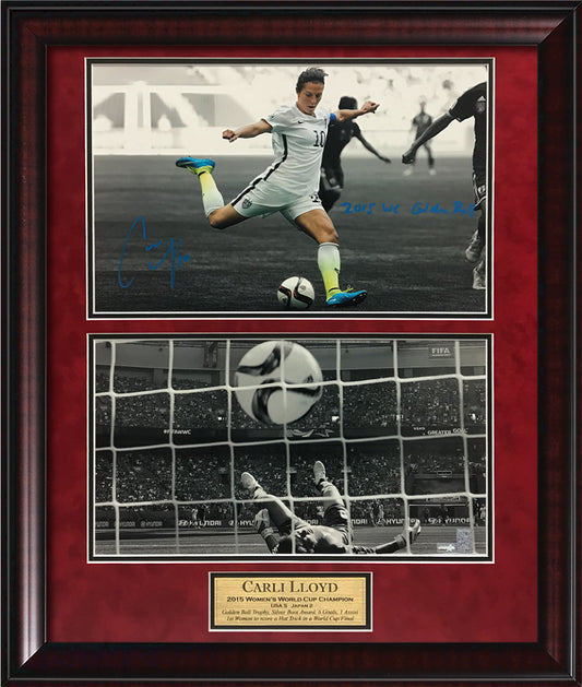 Carli Lloyd Autograph Photo Framed 23x27