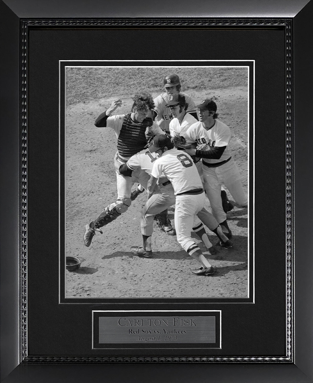 Carlton Fisk Photo Fight Thurman Munson 11x14