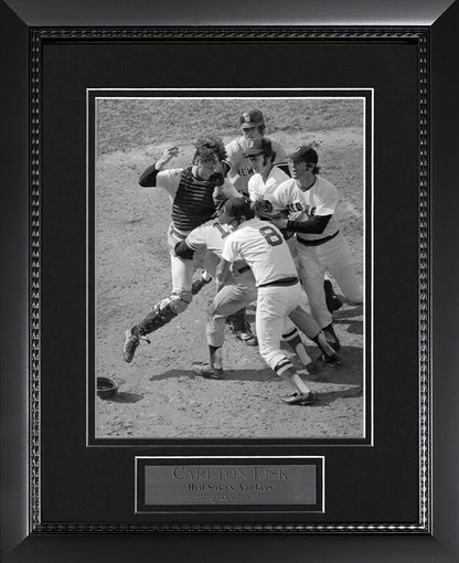Carlton Fisk Photo Fight Thurman Munson 11x14