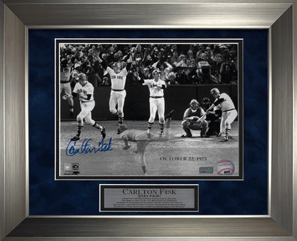 Carlton Fisk Autograph Photo Stay Fair 11x14