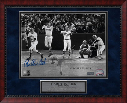 Carlton Fisk Autograph Photo Stay Fair 11x14