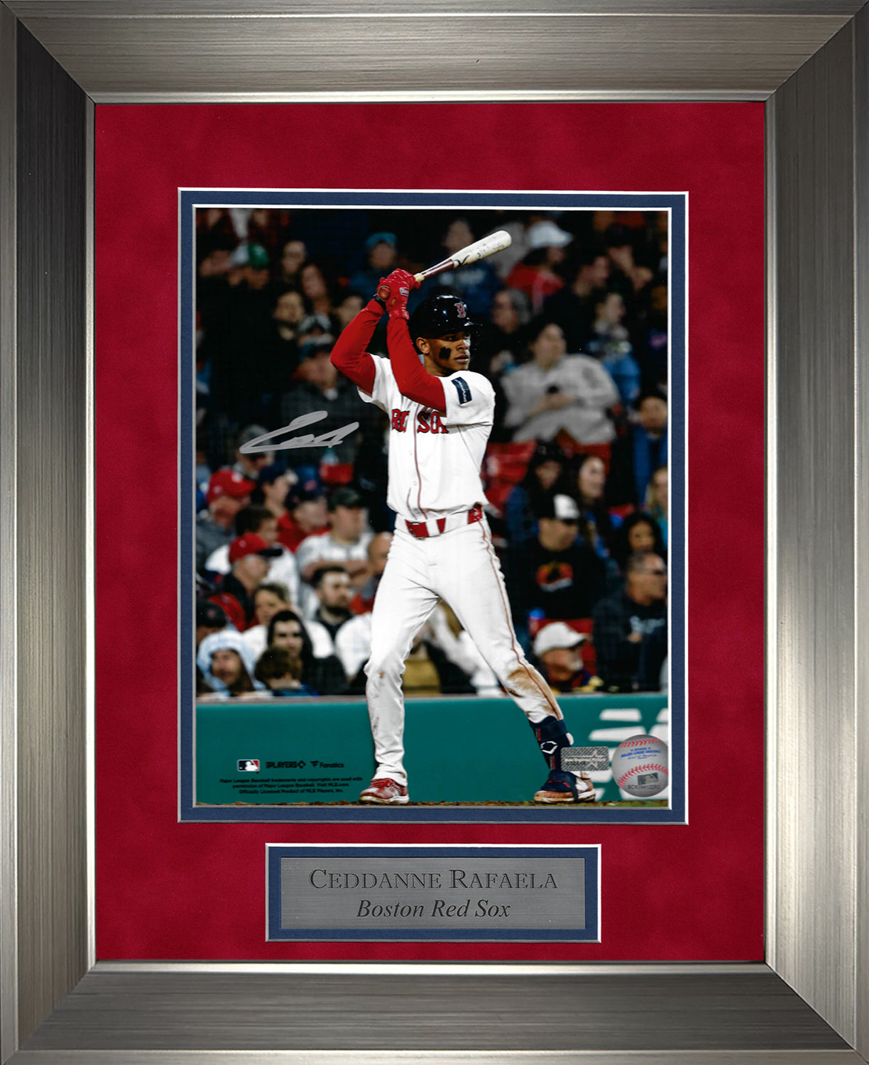 Ceddanne Rafaela Autograph Photo At Bat 11x14