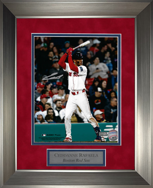 Ceddanne Rafaela Autograph Photo At Bat 11x14
