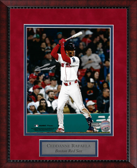 Ceddanne Rafaela Autograph Photo At Bat 11x14