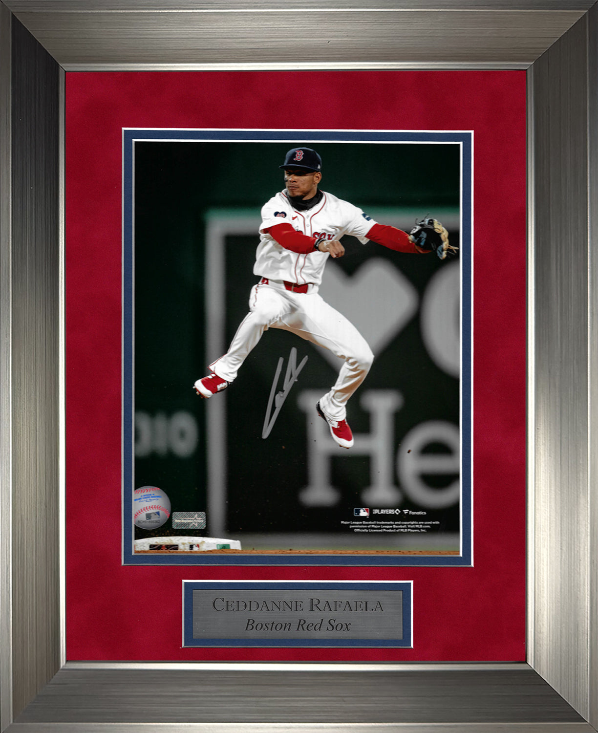 Ceddanne Rafaela Autograph Photo Leap In Air 11x14