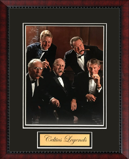 Boston Celtics Legends Photo Smoke Cigars 11x14