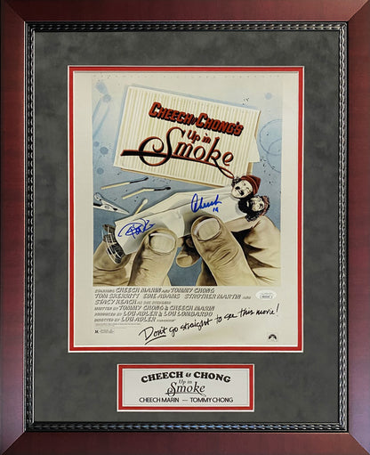 Cheech & Chong Double Autograph Print Up In Smoke Movie Artwork 16x20