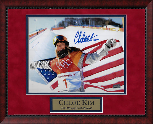Chloe Kim Autograph Photo Celebrate 2018 Olympics 11x14