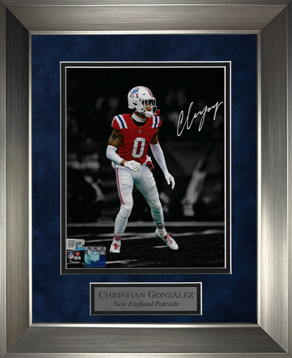 Christian Gonzalez Autograph Photo Throwback Uniform Spotlight 11x14
