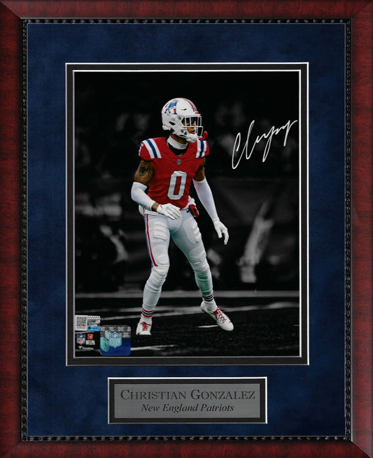 Christian Gonzalez Autograph Photo Throwback Uniform Spotlight 11x14
