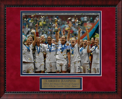 Christie Rampone Autograph Photo 2015 USA Women's World Cup Champion 11x14