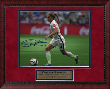 Christie Rampone Autograph Photo Dribble 2015 Women's World Cup 11x14
