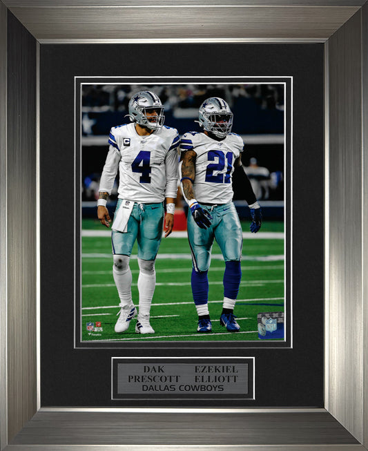 Dak Prescott Ezekiel Elliott Photo Walking On Field 11x14