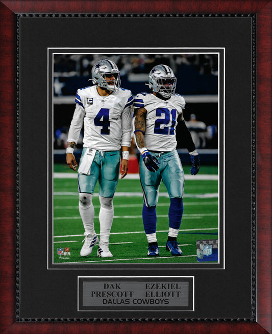 Dak Prescott Ezekiel Elliott Photo Walking On Field 11x14