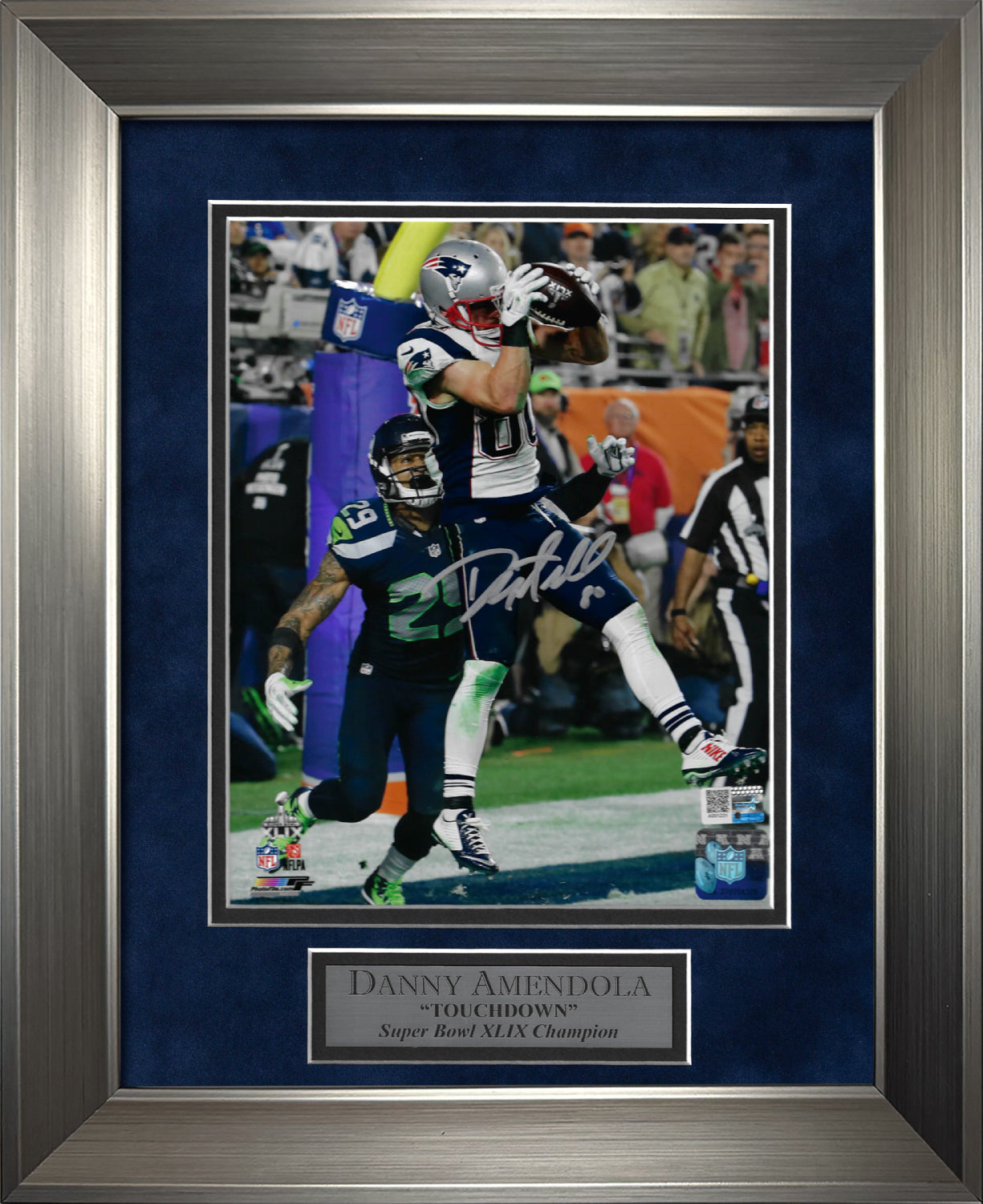 Danny Amendola Autograph Photo Touchdown 11x14
