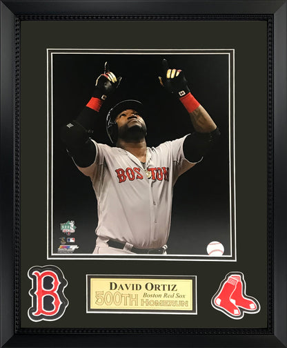 David Ortiz Photo 500th Home Run Arms Up 16x20