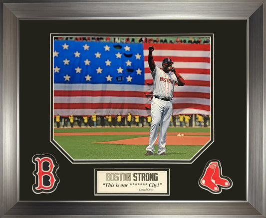 David Ortiz Photo Boston Strong Speech 16x20