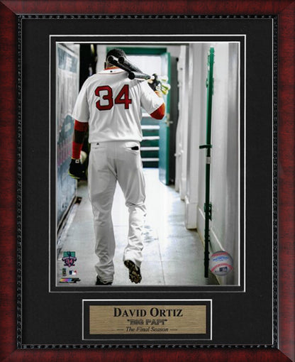 David Ortiz Photo Walk In Tunnel 11x14