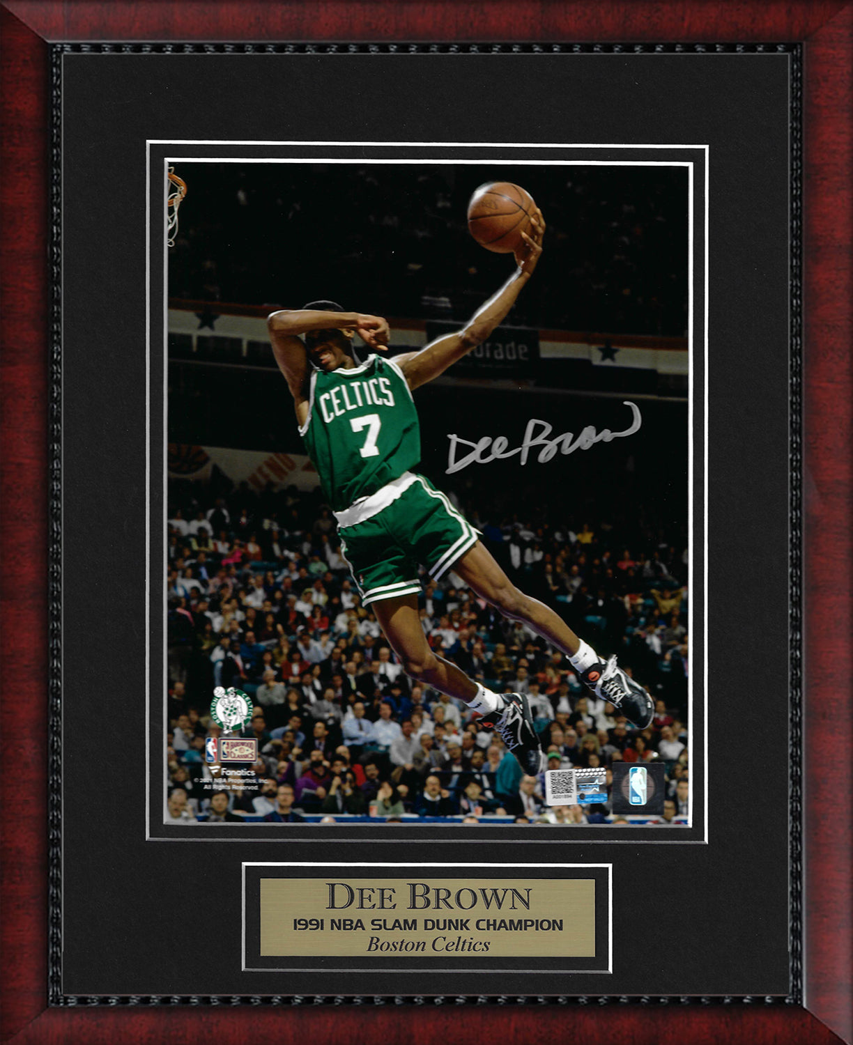 Dee Brown Autograph Photo '91 Slam Dunk Champion 11x14