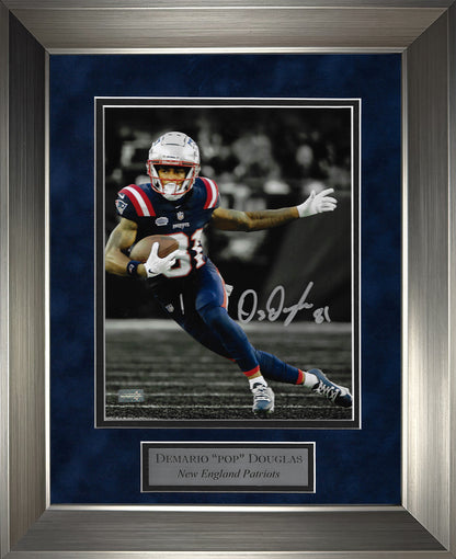 Demario Douglas Autograph Photo Run 11x14