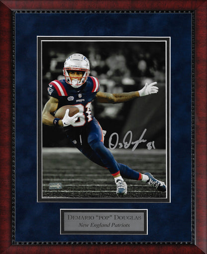 Demario Douglas Autograph Photo Run 11x14