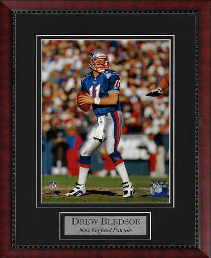 Drew Bledsoe Photo Hold Ball 11x14