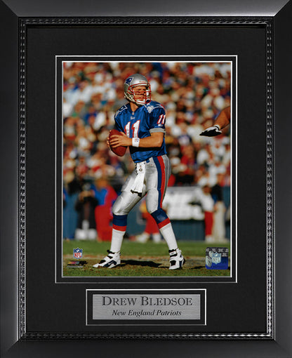 Drew Bledsoe Photo Hold Ball 11x14