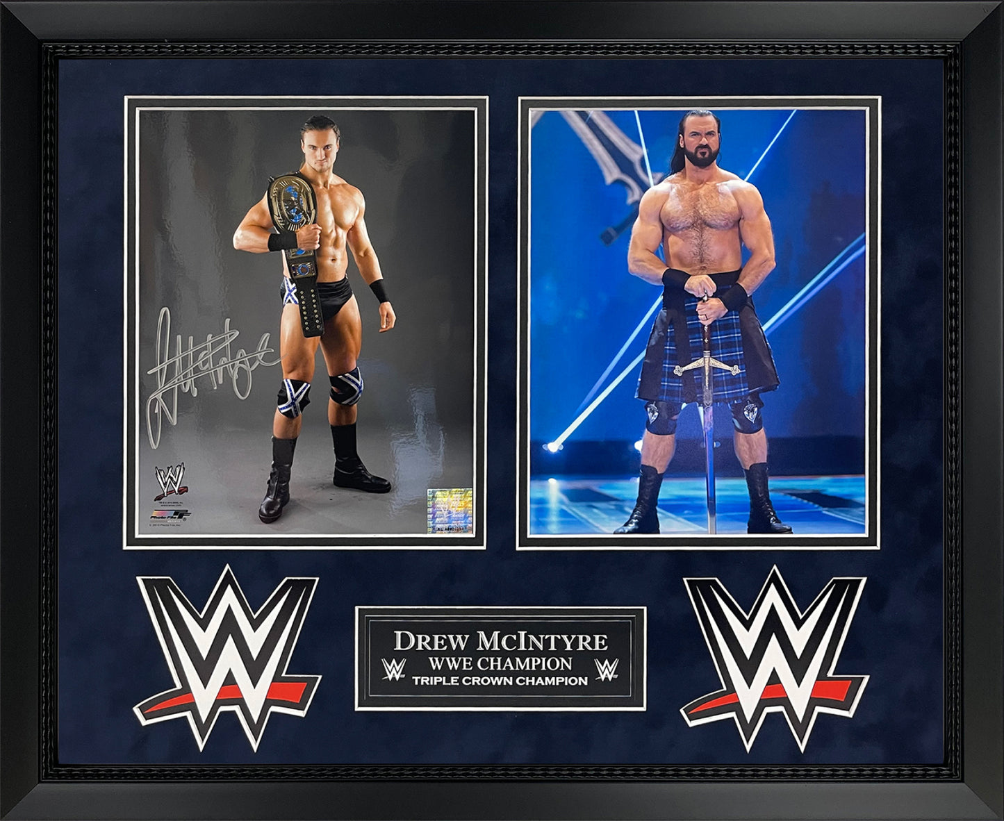 Drew McIntyre Autograph Photo 2 Way Collage 16x20