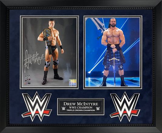 Drew McIntyre Autograph Photo 2 Way Collage 16x20