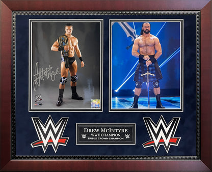 Drew McIntyre Autograph Photo 2 Way Collage 16x20