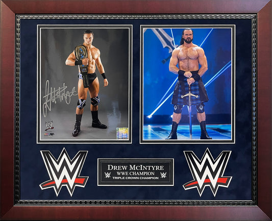 Drew McIntyre Autograph Photo 2 Way Collage 16x20