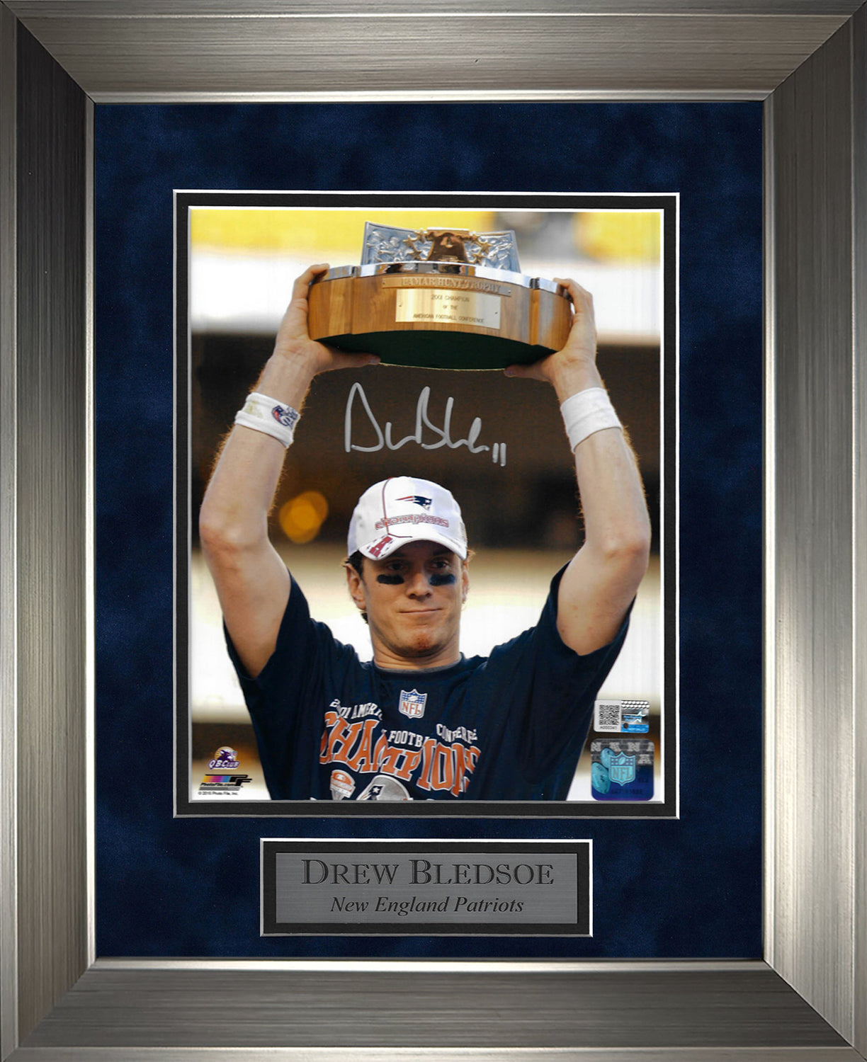 Drew Bledsoe Autograph Photo AFC Champion 11x14