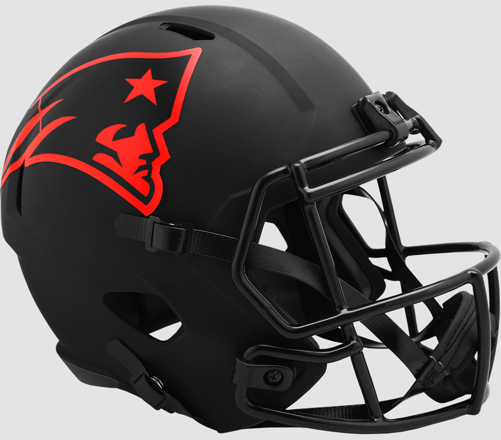 Eclipse Mini Helmet Patriots Replica Speed Black Red Elvis