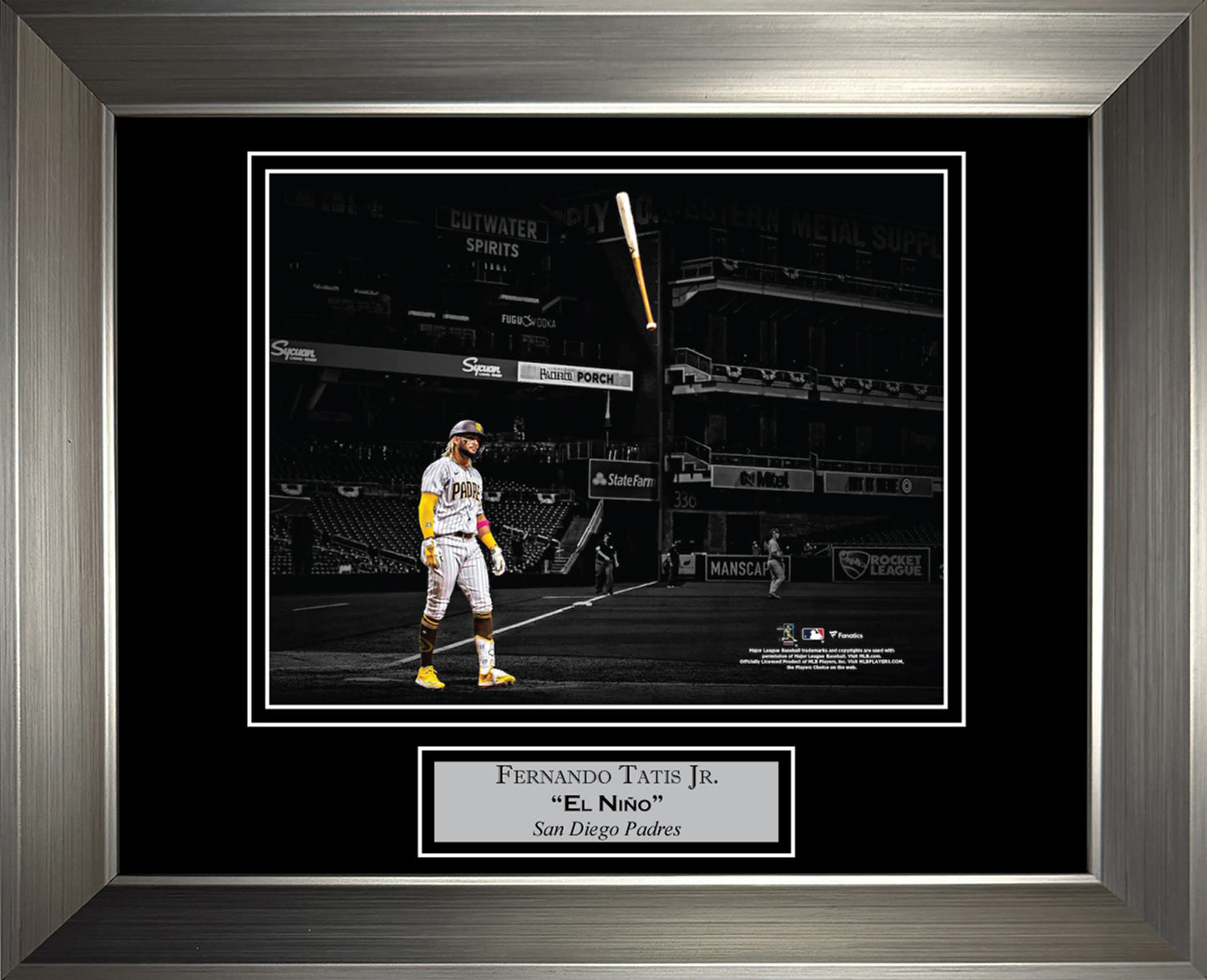 Fernando Tatis Jr Bat Flip Spotlight 11x14